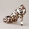 Dolce & Gabbana Peep Toe Pump in Animal (nude) - Lyst