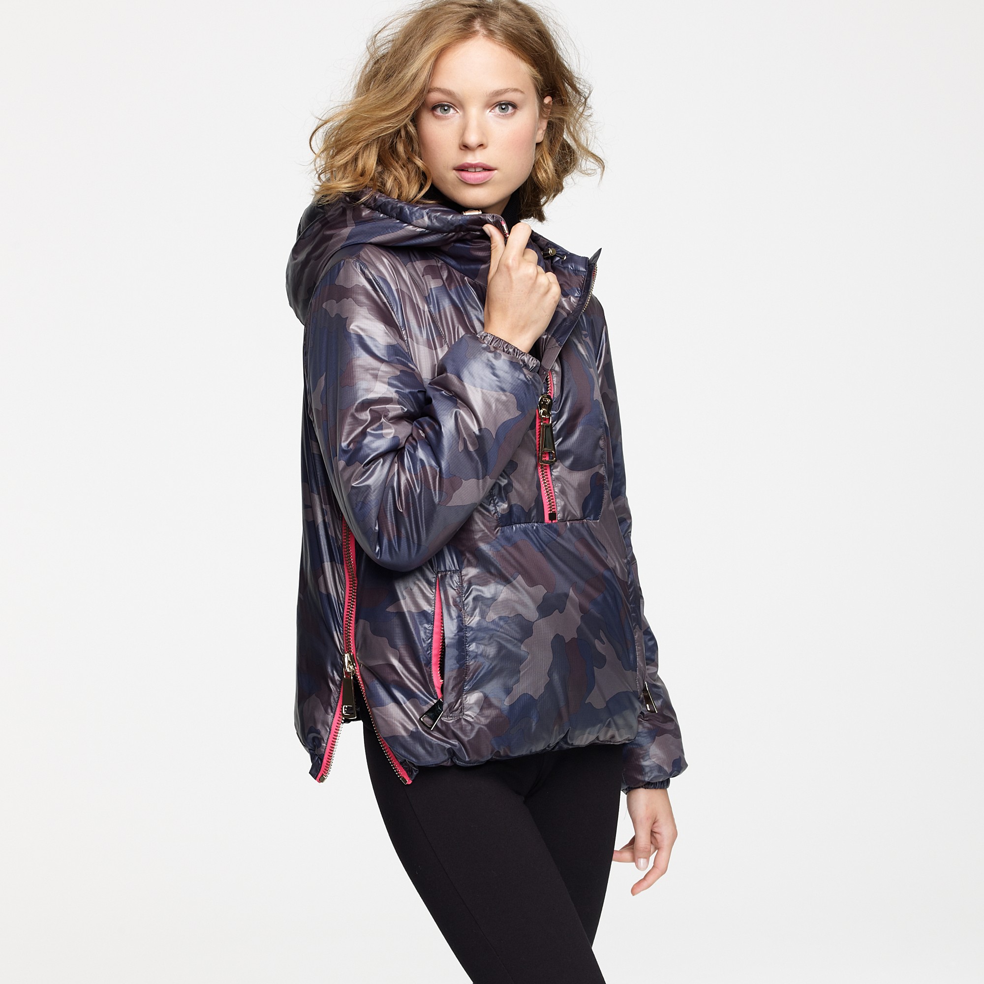 J.crew Authier® Pullover Parka in Black (old camo) | Lyst