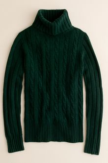 J.Crew Cambridge Cable Chunky Turtleneck Sweater - Lyst