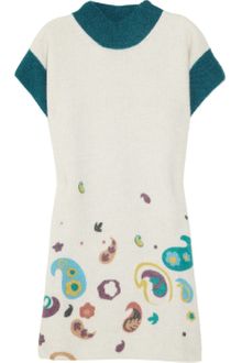 M Missoni Paisley-print Wool-blend Sweater Dress - Lyst
