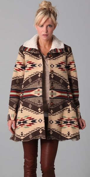 Pendleton For Opening Ceremony Flare Coat - Lyst