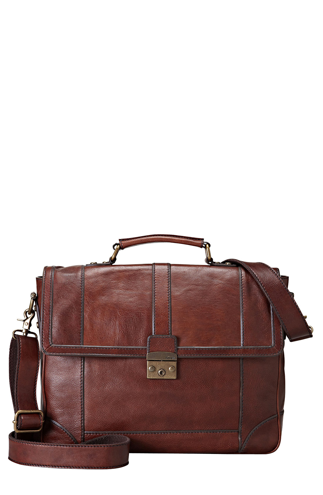 Fossil Lineage Messenger Bag in Brown for Men | Lyst