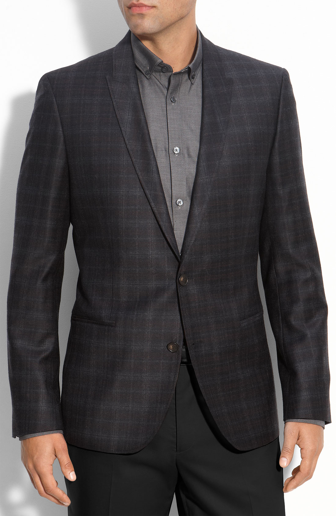 Hugo Boss Hugo Abrano Trim Fit Plaid Sportcoat in Blue for Men (navy