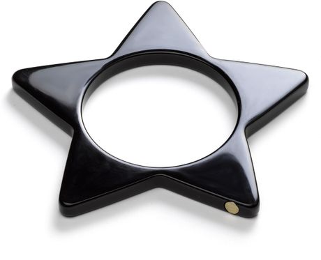 Marc By Marc Jacobs Big Charms Star Slice Bangle in Black - Lyst