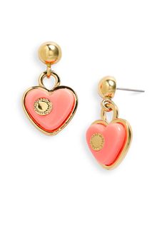 Marc By Marc Jacobs Big Charms Heart Drop Earrings - Lyst