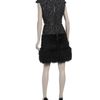 Alexander Mcqueen Bouclé Tweed Wool Blend Dress with Mink Fur Trim in Black (black white) - Lyst