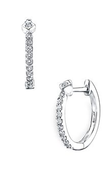 Bony Levy Diamond Hoop Earrings (nordstrom Exclusive) - Lyst