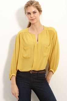 Olivia Moon Sheer Blouse - Lyst