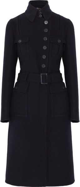 Ralph Lauren Black Label Patton Wool and Angora-blend Coat - Lyst