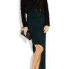Helmut Lang Asymmetric Stretchjersey Maxi Dress in Black (teal) - Lyst