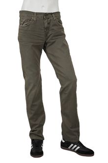 J Brand J Brand Kane Aged Twill Slim Straight Leg in Aged Sage - Lyst
