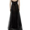 Marchesa Strapless Tulle Gown in Black - Lyst