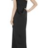 Stella Mccartney Oneshoulder Satin Dress in Black - Lyst