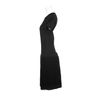 Alaïa Fitted Knit Dress in Virgin Wool and Polyester in Black - Lyst