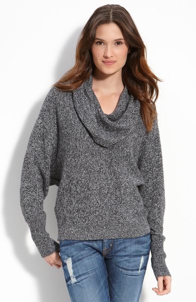 marled grey sweater