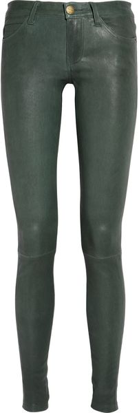 Current/Elliott The Ankle Skinny Stretch-leather Pants - Lyst