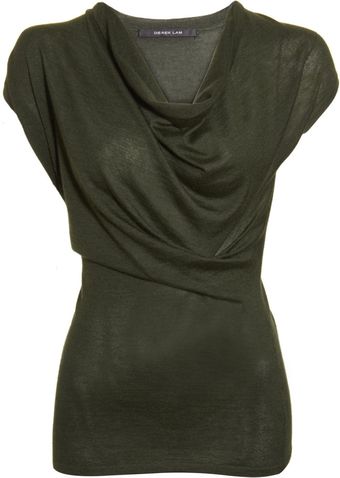 Derek Lam Draped Neck Top - Lyst