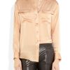 Equipment Signature Silksatin Shirt in Pink (nude) - Lyst