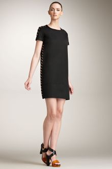 Fendi Contrast Piping Dress - Lyst