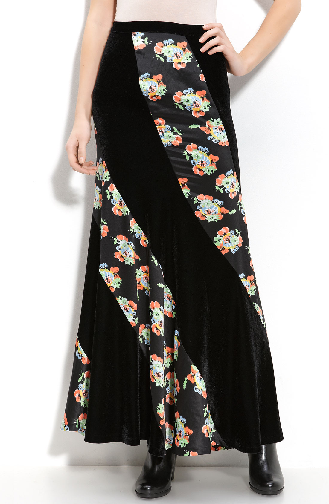 twisted maxi skirt