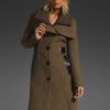 Mackage Nola Rib Coat in Green (taupe) - Lyst
