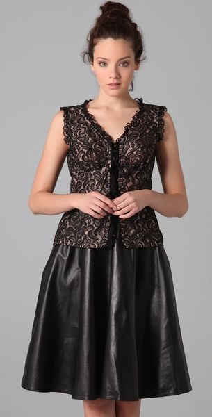 Nanette Lepore Rich Bouquet Lace Top - Lyst