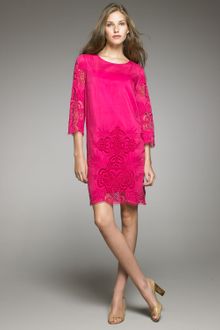 Stella McCartney Floral Cutwork Shift Dress - Lyst