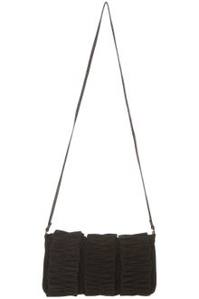 Topshop Ruffle Suede Clutch Bag - Lyst