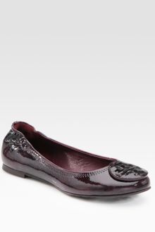 Tory Burch Reva Patent Leather Ballet Flats - Lyst