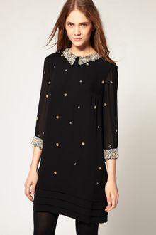 Whistles Embellished Dress - Lyst