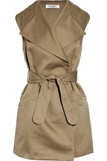 Yves Saint Laurent Cotton-gabardine Trench Dress - Lyst