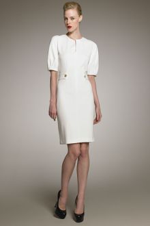 Yves Saint Laurent Puff-sleeve Dress - Lyst