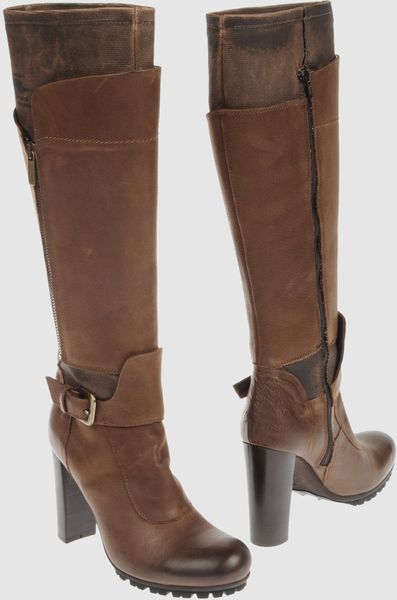 Enrico Fantini Highheeled Boots in Brown (lead) - Lyst