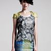 Peter Pilotto Drapeback Silk Blouse in Multicolor (green) - Lyst