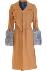 Timo Weiland Fur Cuff Long Coat