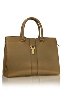 Yves Saint Laurent Cabas Chyc Leather Tote - Lyst