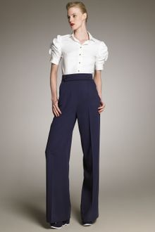 Yves Saint Laurent High-waist Wide-leg Pants - Lyst