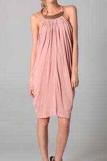 Zimmermann Neck Plate Drape Dress - Lyst