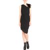Helmut Lang Feather Shoulder Dress in Black - Lyst