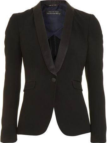 Rag & Bone Tuxedo Blazer -black - Lyst