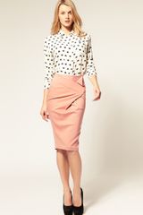 ASOS Collection Asos Ponti Origami Pencil Skirt