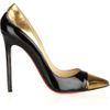Christian Louboutin Duvette 120 Metallic and Patentleather Pumps in Black - Lyst
