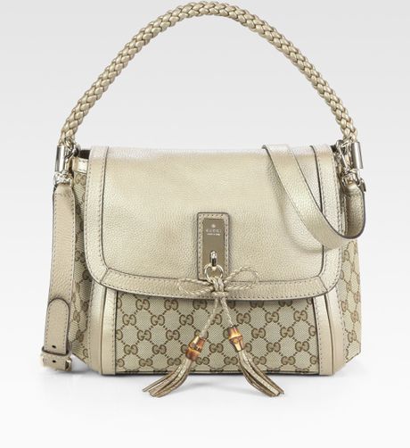 Gucci Bella Medium Shoulder Bag in Gold (beige) - Lyst