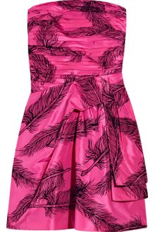 Juicy Couture Flock-print Silk-satin Dress - Lyst