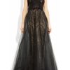 Marchesa Tulle and Lace Gown in Black - Lyst