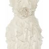 Notte By Marchesa Ruffled Silkcrepe Dress in White - Lyst