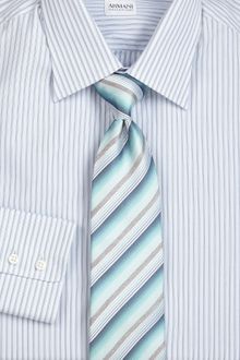 Armani Striped Silk Tie - Lyst