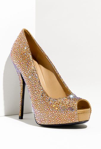 Gucci Sofia Crystal Embellished Platform Pump - Lyst