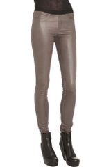 Helmut Lang Leather Legging - sediment