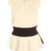 Vionnet Silk Top in Beige (white) - Lyst